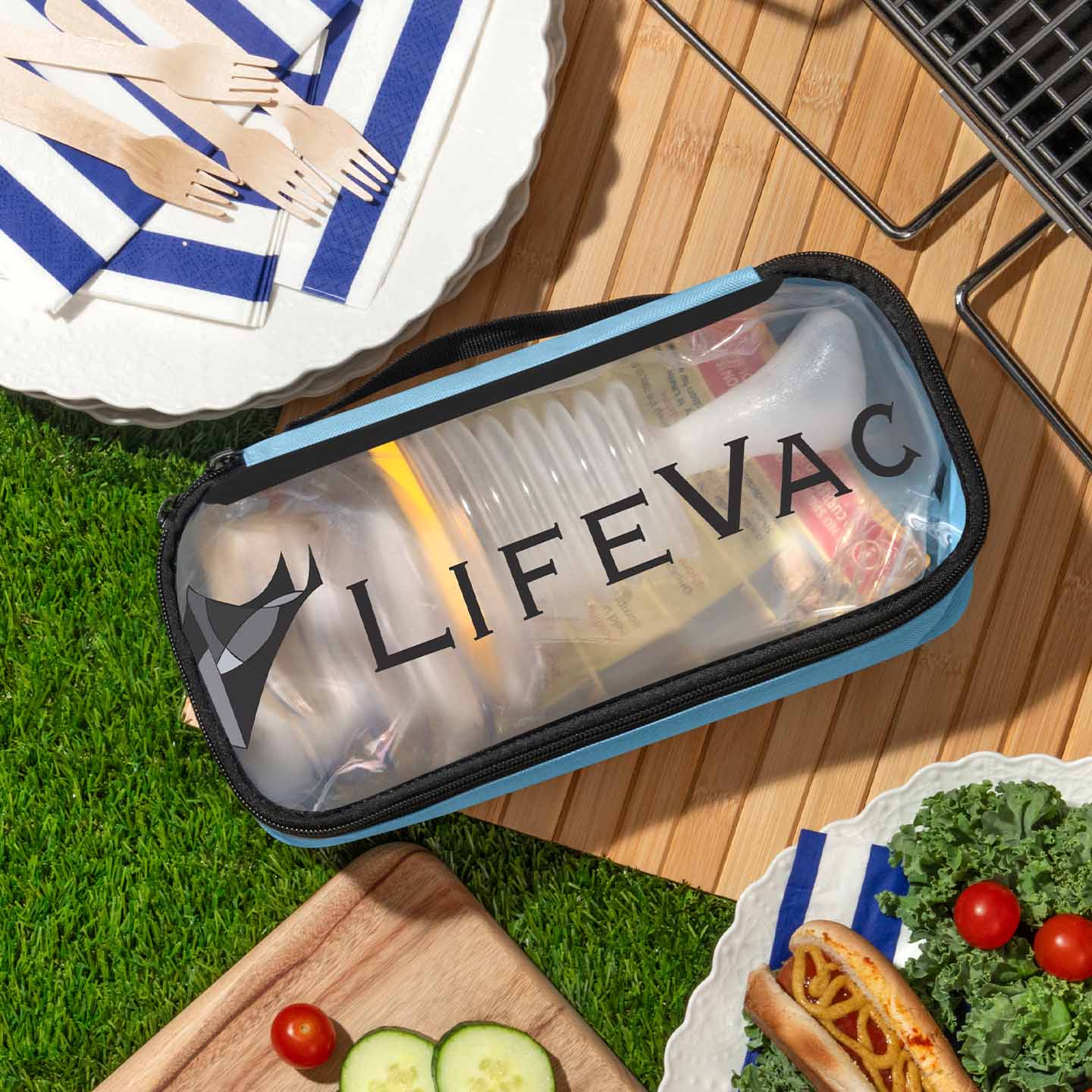 LifeVac - Kit Azul (4x Máscaras + 2x Bolsas)