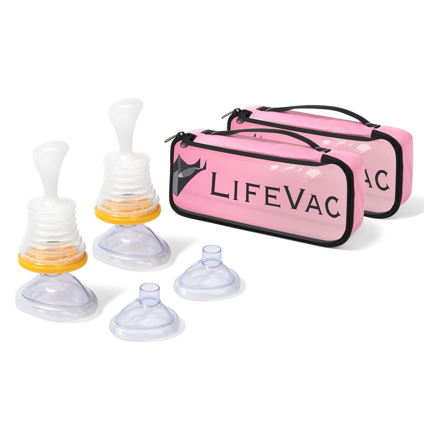 LifeVac - Kit Rosa (4x Máscaras + 2x Bolsas)