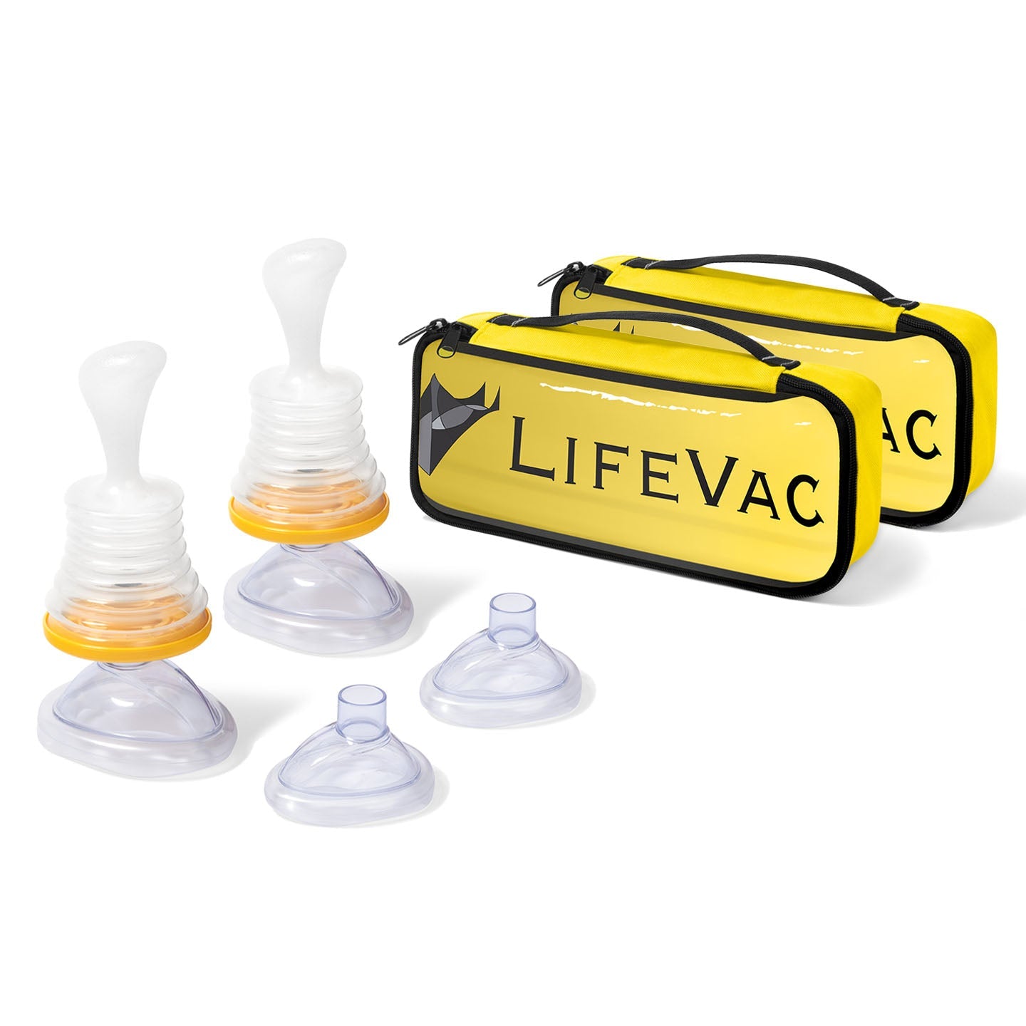 LifeVac - Kit Amarelo (4x Máscaras + 2x Bolsas)