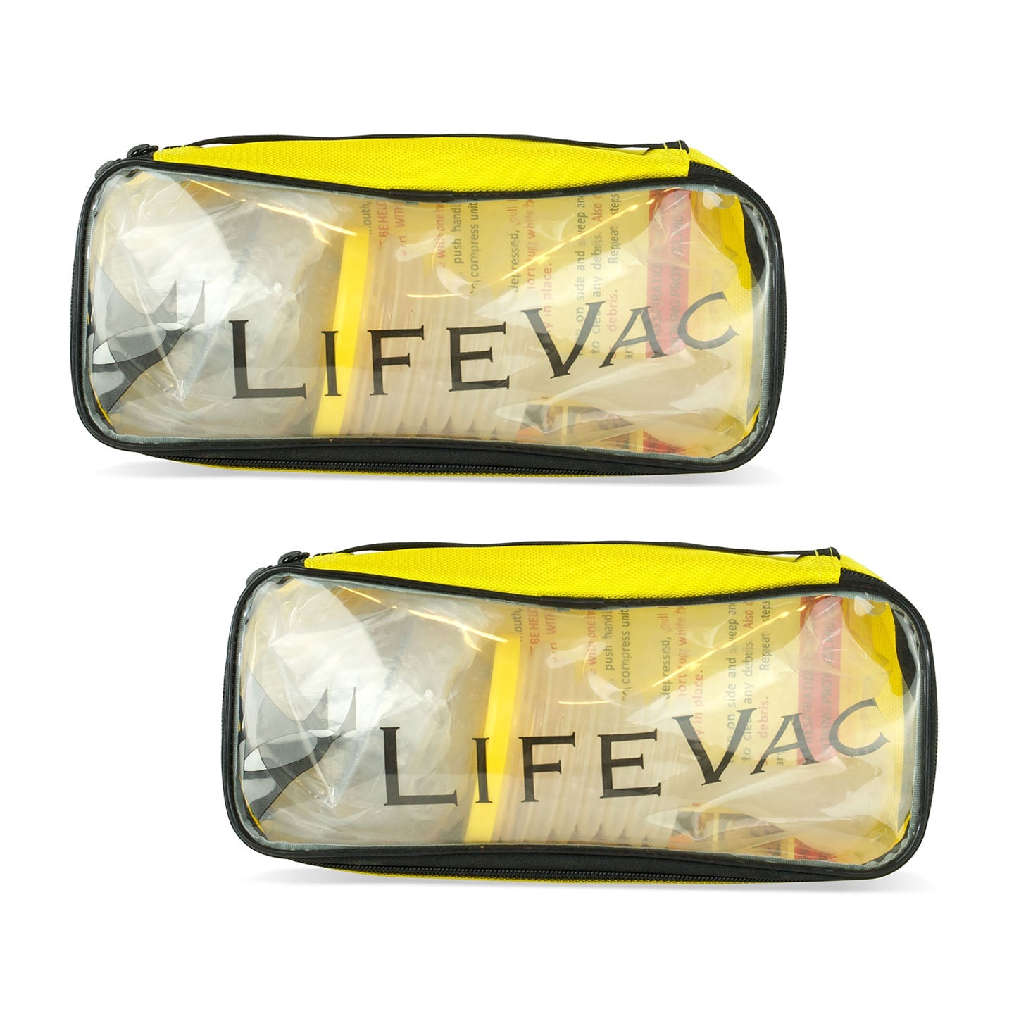 LifeVac - Kit Amarelo (4x Máscaras + 2x Bolsas)