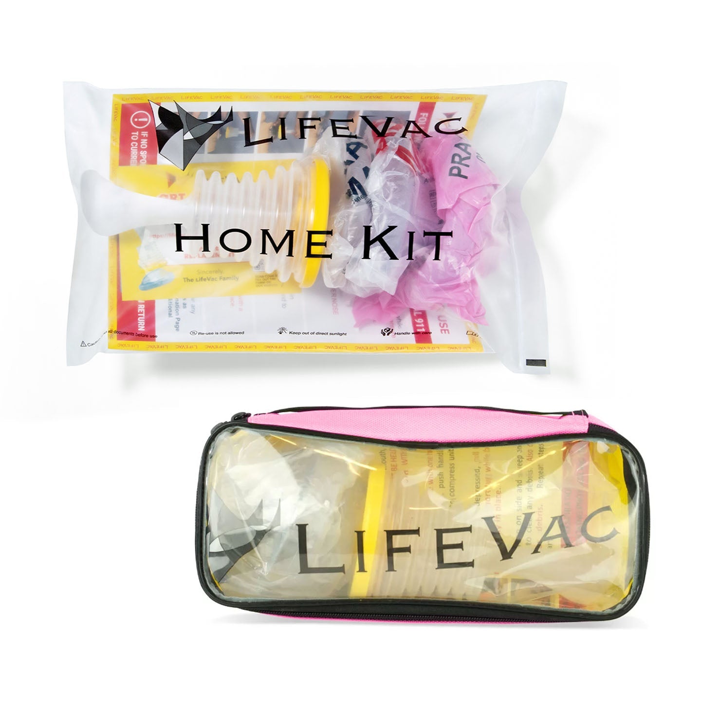 LifeVac - Kit Rosa (5x Máscaras + Bolsa)