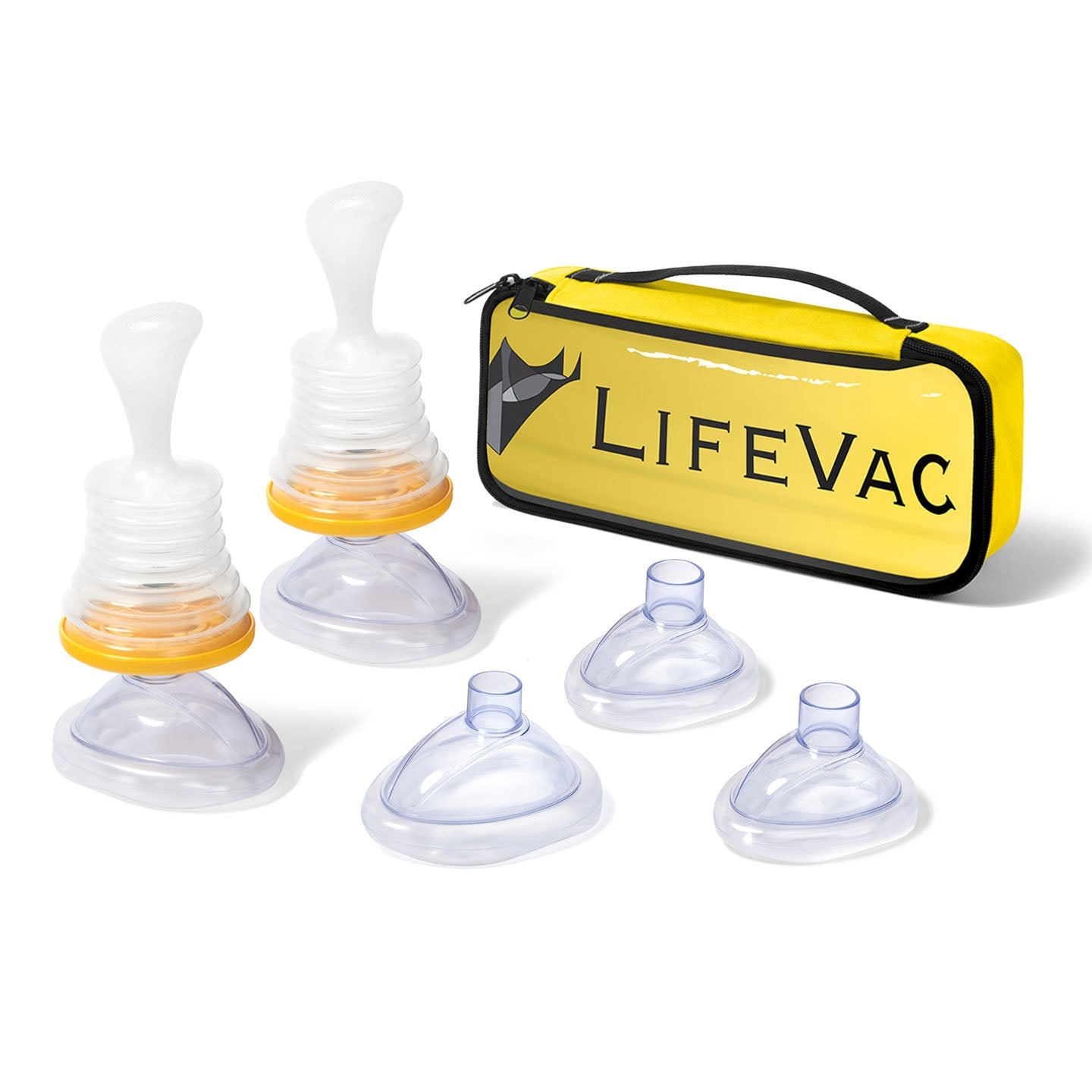 LifeVac - Kit Amarelo (5x Máscaras + Bolsas)