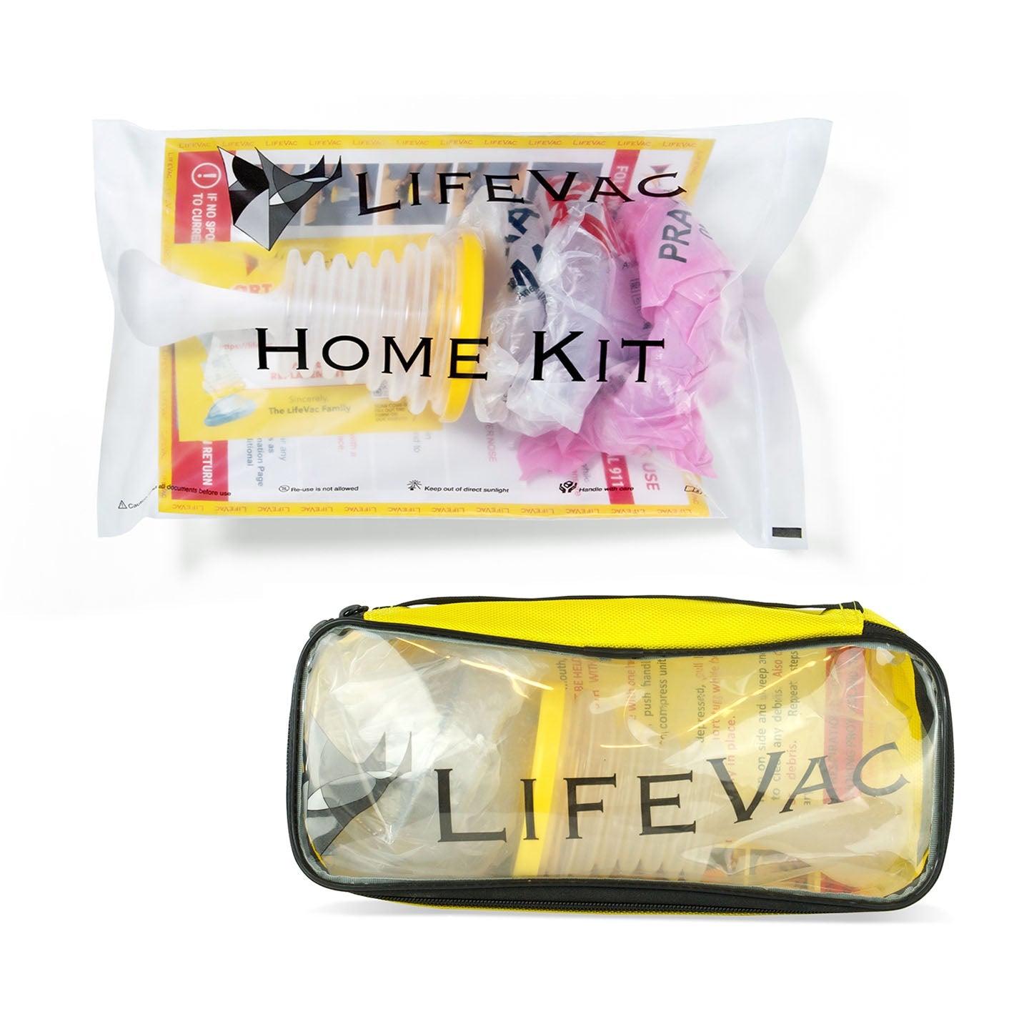 LifeVac - Kit Amarelo (5x Máscaras + Bolsas)