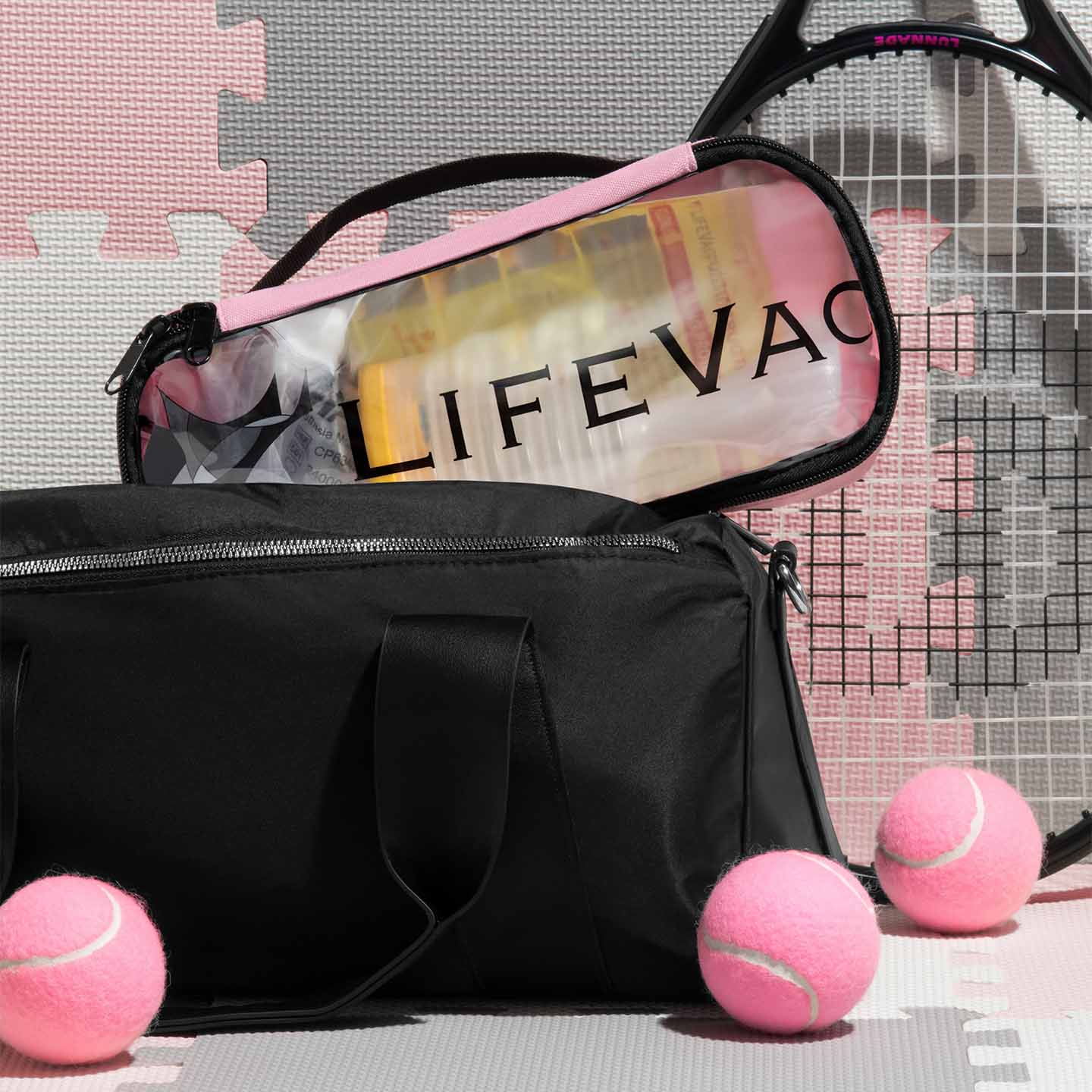 LifeVac - Bolsa Rosa (2x Máscaras: Infantil/Adulto)