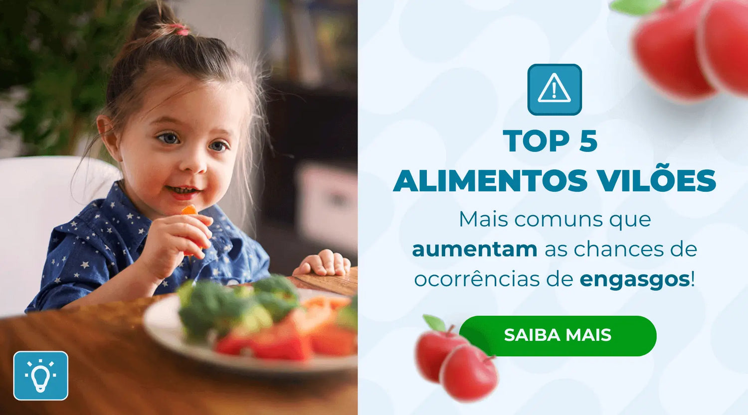 Top 5 Alimentos Vilões em Risco de Engasgo