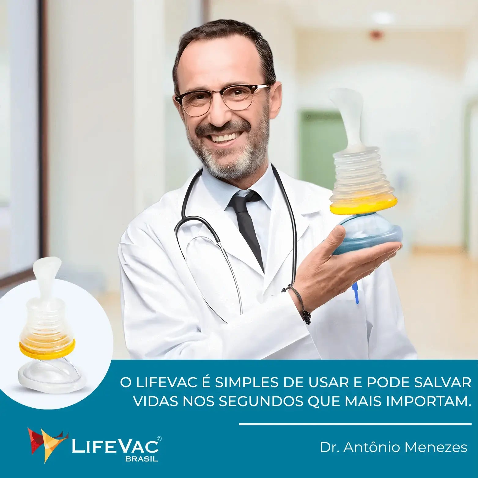 Desengasgador LifeVac (4x Máscaras: Infantil/Adulto)